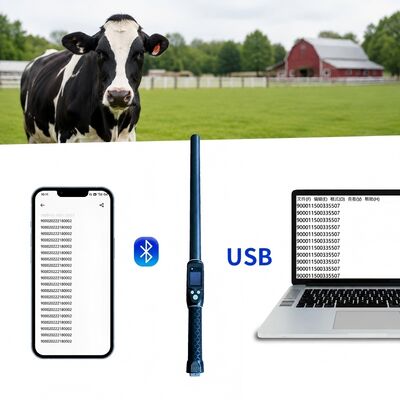 PT290 LF قارئ عصى RFID ∙ 134.2 كيلو هرتز ماسح بلووتوث محمول مع بروتوكول ISO11784/5 FDX-B و HDX USB بلوتوث واجهة